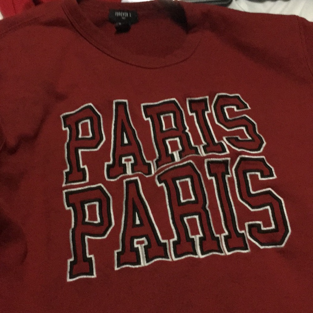 Paris Paris maroon sweater